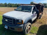 07 Ford F-450, Power Stroke Dsl., ladder rack, flat bed w/ fuel tank, 252,049mi., runs