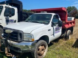 03 Ford F-350, single cab, 9' Rugby dump bed, TMU, as-is