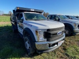 2019 Ford F-550XL, Power Stroke Turbo Dsl., 4wd, p.w., p.l., Dually, Godwin dump bed, 25,504mi.