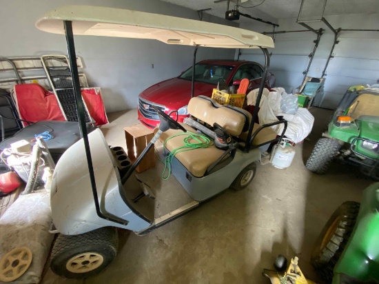 Ez-Go gas golf cart, canopy, rear seat, runs