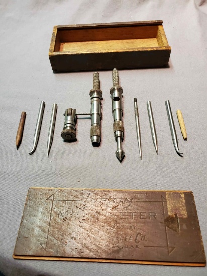 Trammel Set with Interchangeable Tips
