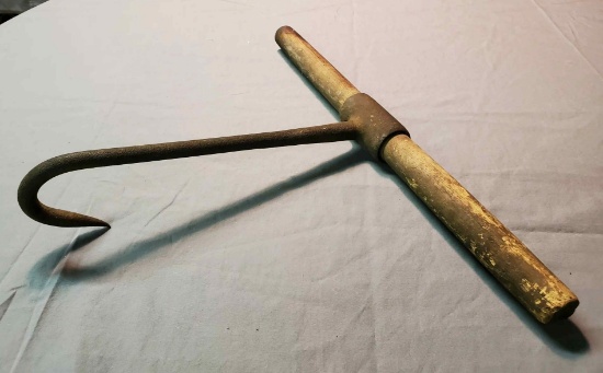 Large Hook with Wooden T–Handle