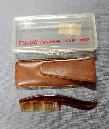Mustache Comb & Case