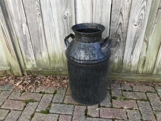 Antique Metal Milk Jug