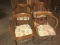 Four Antique Captain's Chairs