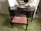 Vintage Wood Vanity Dressing Table W/bench