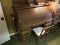 Nice Large Oak Roll Top Desk W/chair