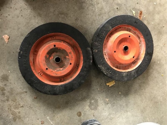 Two Vintage Wheels