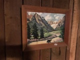 Vintage Paint By Numbers Painting