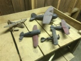 Better Lot Of Early Metal Toy Airplanes