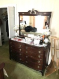 Large Sized Dresser By Huntley W/mirror