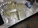 1489 Grams Sterling Silver Flatwear Set +knives