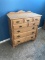 Amish Made Large Solid Oak Dresser w/Many Drawers