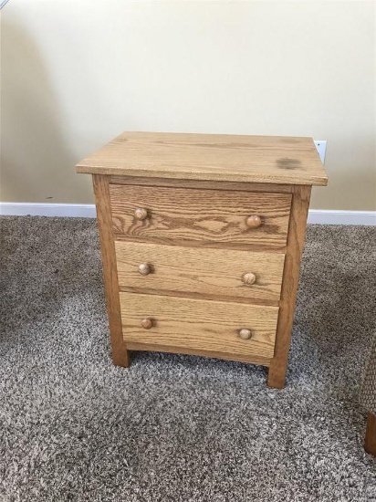 Oak Amish Made Solid Wood Smaller Cabinet