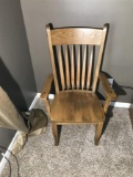 Solid Oak Amish Made Desk Office Chair