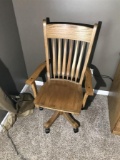 Solid Oak Amish Made Office Chair