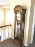 Vintage Howard Miller Grandfather Tall Case Clock
