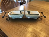 Longaberger Table Centerpiece Basket, Ceramics
