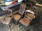 Group Lot of 7 Antique Chairs Inc. Rose Carved