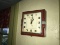 Vintage Electric Kitchen Wall Clock Reddish Color