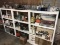 3 Shelves and Contents Lot Inc. Glass and more