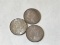 3 Silver Dollar Coins Morgan and Peace