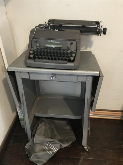 Typewriter on stand