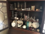 Glass, China, Indian etc secretary contents Lot