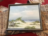 Vintage Beach Painting