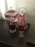 Ruby Flash Glass (world's fair), doll etc lot
