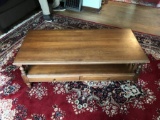 Vintage Wooden Coffee Table w/Drawers