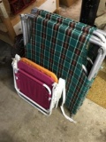 Two Vintage Cots PLUS beach chairs