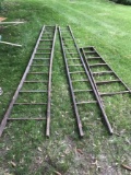 3 wooden a ladders Inc. 2 12' length