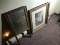 Antique Framed Picture and Mirror