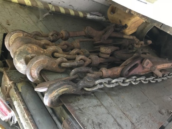 Cargo Tie Down Chains Lot