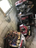Large Lot of Small Engines, Parts + Cart