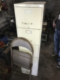 Metal File cabinet and Chair