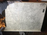 Large Vintage Hanging Columbus Ohio Map