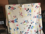 Antique Disney 50s Pluto Blanket or Bed Spread