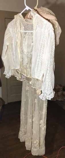 2 Antique Pieces of Lace Clothing 19th c.