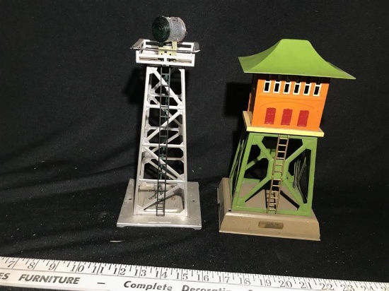 O Scale Model Railroad Light and Signal Towers