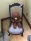 Antique Rocking Chair and Vintage Teddy Bear