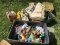 Very Large Lot Beanie Babies in Bags, Tote etc