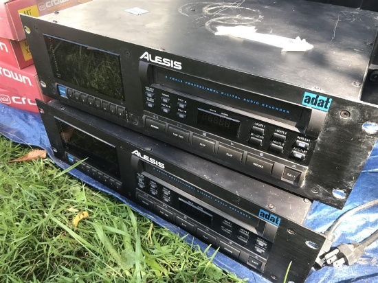 2 Vintage Alesis Studio Digital Audio Recorders