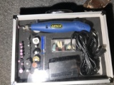 Airco Dremel Type Utility Tool in Box Many Pieces