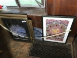 Group Lot Misc Framed Art Inc. Egyptian Papyrus