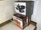 Lot of Kitchen Cookware in Boxes