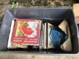 Very Large Tote Lot Popular Vintage Records Nice