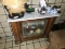 Vintage Style Marble Top Flat wall Display Cabinet