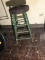 Antique Green Painted Stool
